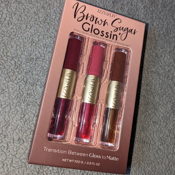BROWN SUGAR GLOSSIN' lipgloss duo set👄💄 - Picture 1 of 2